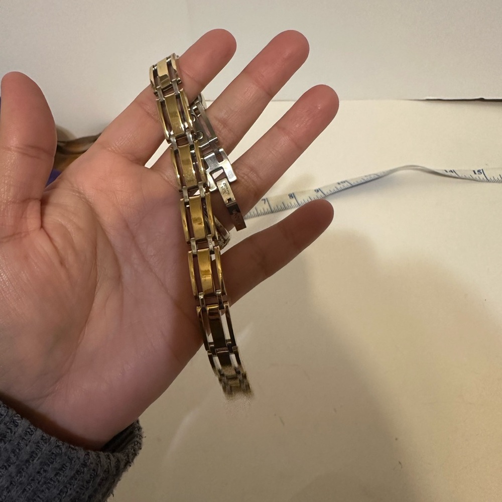 Sabona Gold and Silver Link Bracelet